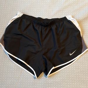 Women’s large Nike Dri-Fit running shorts.